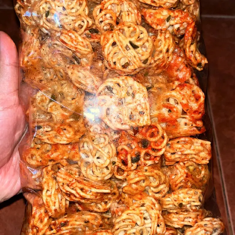 250GR Seblak Tetangga Sebring Seblak kering  Rafael Krupuk mawar putih bantat pedas daun jeruk Camilan Snack Food 5