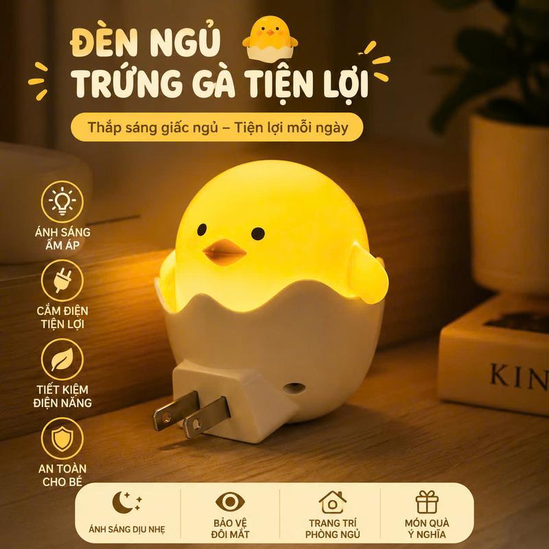 Đèn Ngủ Cảm Ứng Bóng Led Cảm Biến Ánh Sáng Tự Động Bật Tắt, Đèn Decor Phòng Ngủ…