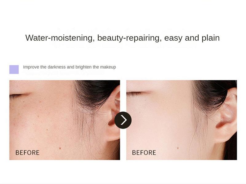 Product Introduction of （Free Gift&NEW）Face Makeup Primer Cream Brighten Contour Color Isolation Waterproof Makeup Foundation Natural Makeup Base Cream 10g + Powder 24