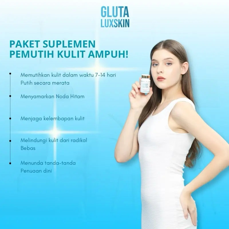 Gluta Luxskin Extra Whitening Booster Halal & BPOM 3