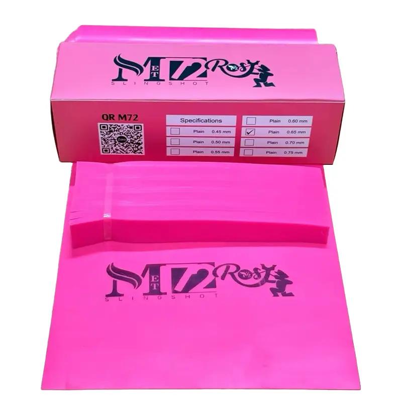  1M Dây Đàn Hồi Rosy Hồng Chính Hãng 0.65 Tập Yoga  cắt sẵn khổ mặc định tới má  