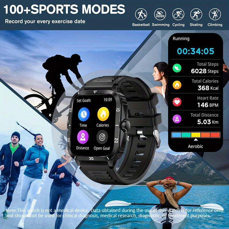 Senbono SmartWatch New Outdoor Sports Smart Watch For Men 1.96 Screen Blood Oxygen BT Call 430 MAH Battery Waterproof Smartwatch Man Reloj Hombre 5