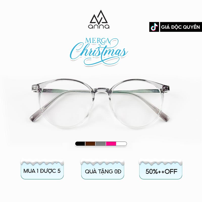  Gọng kính Anna TC-052 thiết kế dáng oval titan cao cấp 