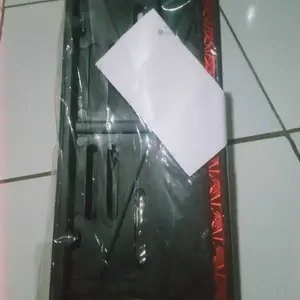 Sepasang Dudukan Plat Nomor Motor List Warna Nyala Plus Stiker Hologram Doa Ibu Sepanjang Jalan - Variasi Cover Plat Nomor Motor Universal