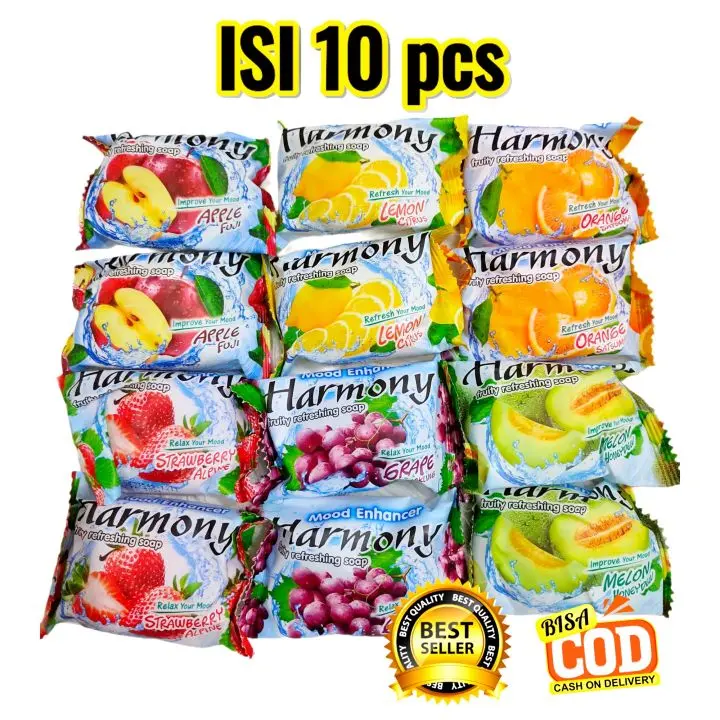 PROMO PAKET (10 PCS) SABUN MANDI HARMONY 70 GRAM MIX RANDOM  Hand Soap