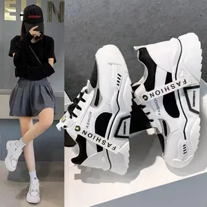 VELA Sepatu Kets Putih Wanita Premium | Korea Style Kekinian Fashion | Sol Karet Nyaman Ringan | Cewek Modern | Joging Lari OOTD Harian Produk siaran langsung
