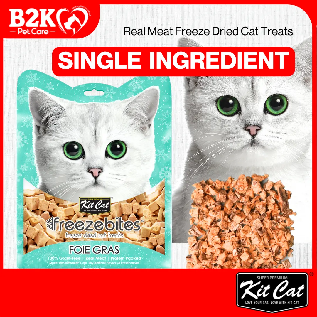 Kit Cat Freeze Bites Freeze Dried Cat Treats (15g) | Grain Free with Real Meat treats  for