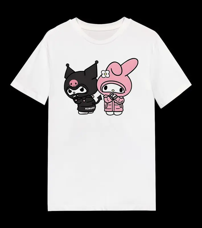 kaos cewek cowok couple keluarga kuromi cinnamoroll 3