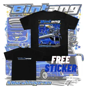 Baju Bus Bintang Jetbus 5 Janguleee Kaos Bus Mania Anak Laki Laki 2-15th Free Sticker Distro Combed 30s