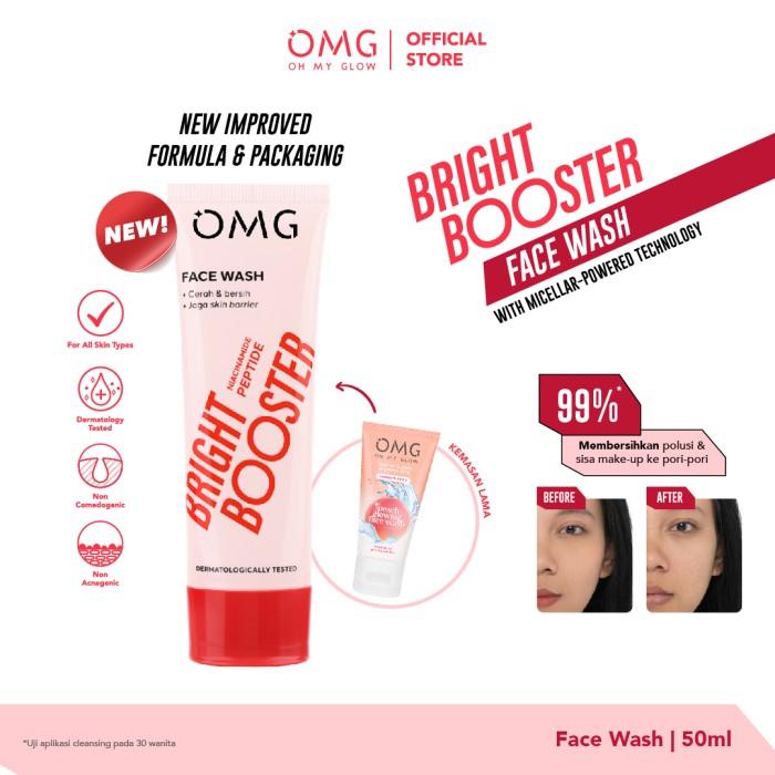 Product Introduction of OMG Oh My Glow Bright Booster Face Wash 50ml & 100ml - Untuk Semua Jenis Kulit 0