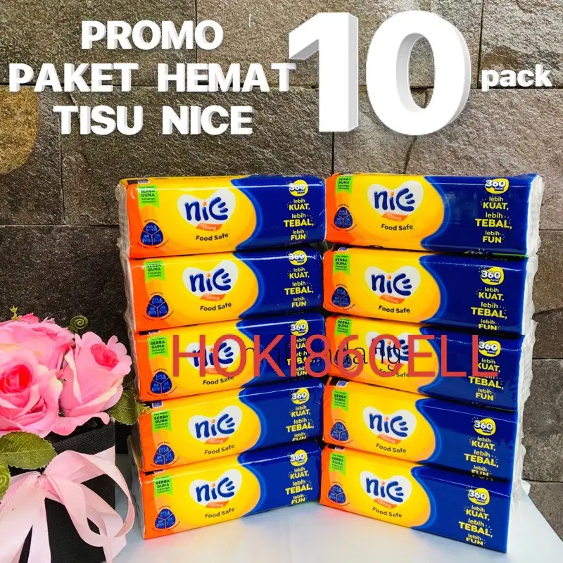 {10 PACK} Tisu NICE 360 helai 2 ply tisu