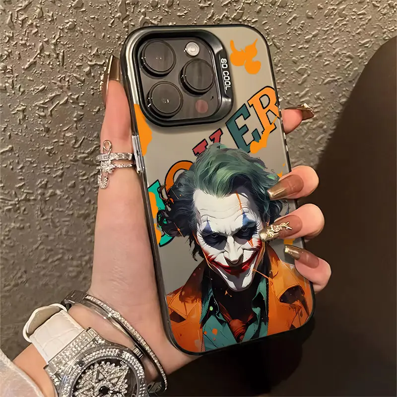 Một chú hề mặc trang phục cổ điển và lộng lẫy, Tương thích với IPhone 15, 11, 14, 13, 12 ProMax, XR, 8, 7, XS X, đơn giản hóa, hợp thời trang, PLUS MAX, 11, 14, 15, 12, 13 SE (2020), vỏ cứng silicon chống sốc