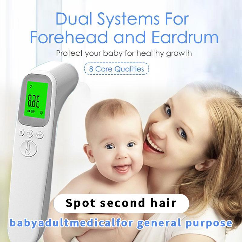 Product Introduction of Medical Infrared Thermometer Handheld Thermometer Home AD802 Forehead Thermometer Healthcare Digital termo meter blood  pressure oxygen  level 10