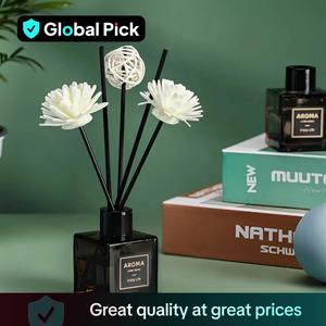 50ml Reed Diffuser with Stick, Aromatherapy Essential Oil Diffuser, Glass Home Fragrance Reed Diffuser for Bathroom, Bedroom, Living Room, Office