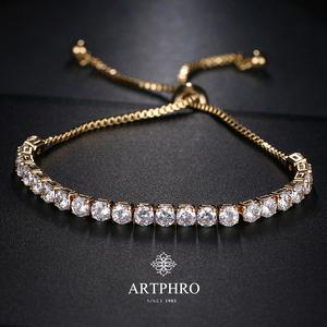 ARTPHRO Pulsera Tipo Tenis De Tamaño Ajustable Para Mujer Regalo De Pulsera Para Novia