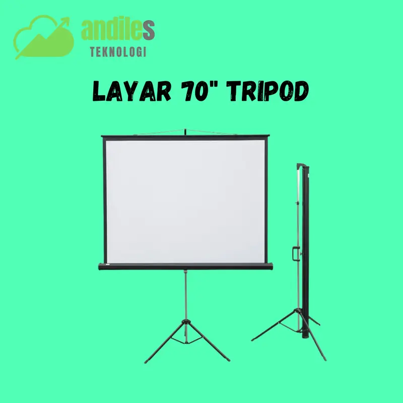 Layar 70" Tripod Screen Projector/ Layar Proyektor utk BenQ InFocus 0