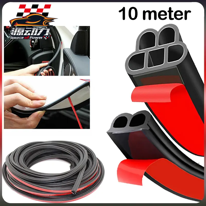 【10M】 List Pelindung Pintu Universal Aksesoris Mobil/Daftar Peredam Kejut Pintu Karet Aksesori Otomotif Pelindung Pintu Universal