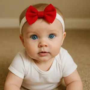 Bando Merah Putih Bayi Dan Anak / Bando Kemerdekaan / Bandana 17 Agustusan Aksesoris Perempuan/Hiasan Rambut Bahan Katun,karet elastis