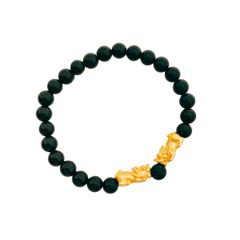 Top Cash Jewellery 999 Gold Double Auspicious Bracelet 1