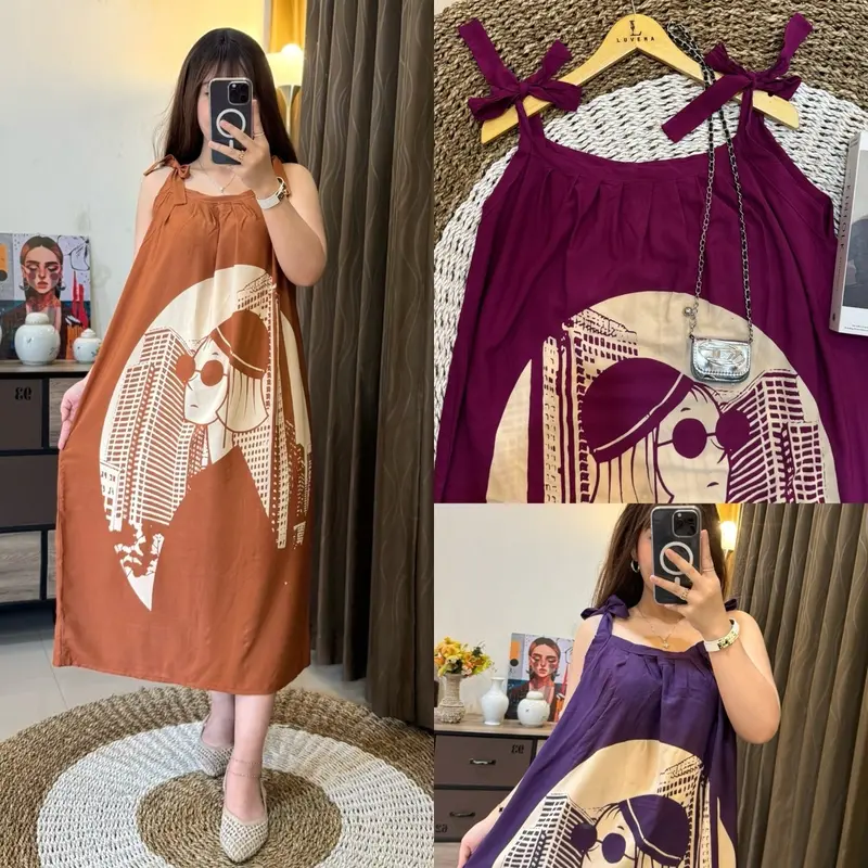 Dress Daster Wanita Yukensi Tali Busui Bahan Rayon NAYLA 0