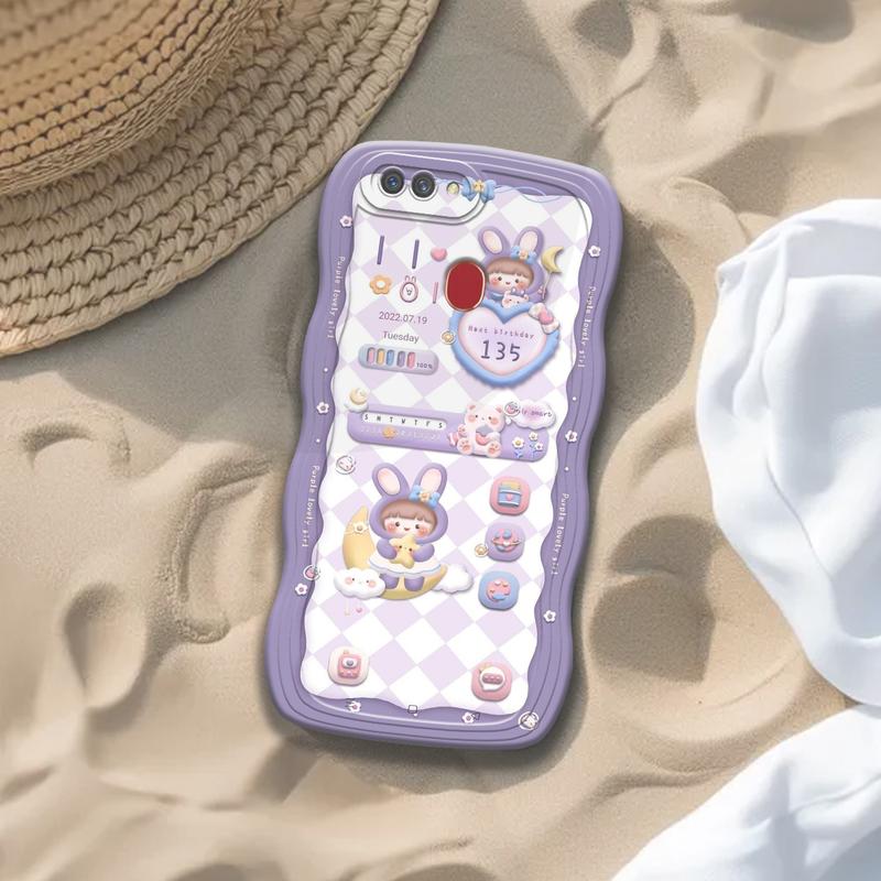 Case Gelombang Oppo A5S / A12 / A11K / A7 / F9 Motif Aesthetic Bahan Softcase silicon Lentur - Skin / Casing Handpone - Cesing Gelombang - Gelombang Case -Aksesoris Ponsel - Fashion Case - Vrial - Terlaris Cover Handphone Hardcase 3