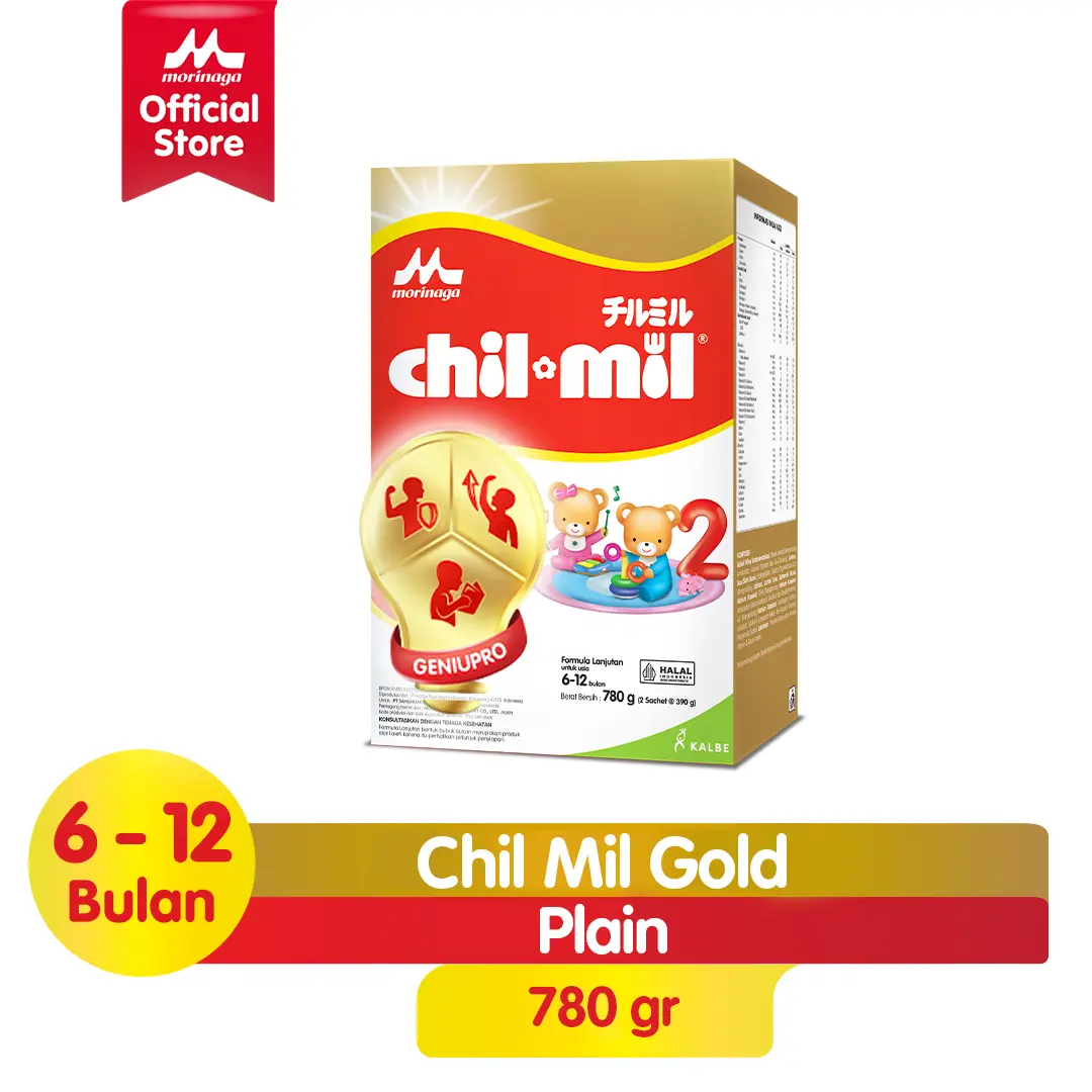 Morinaga Chil Mil Gold Geniupro Formula Bayi Usia 6-12 Bulan 780g
