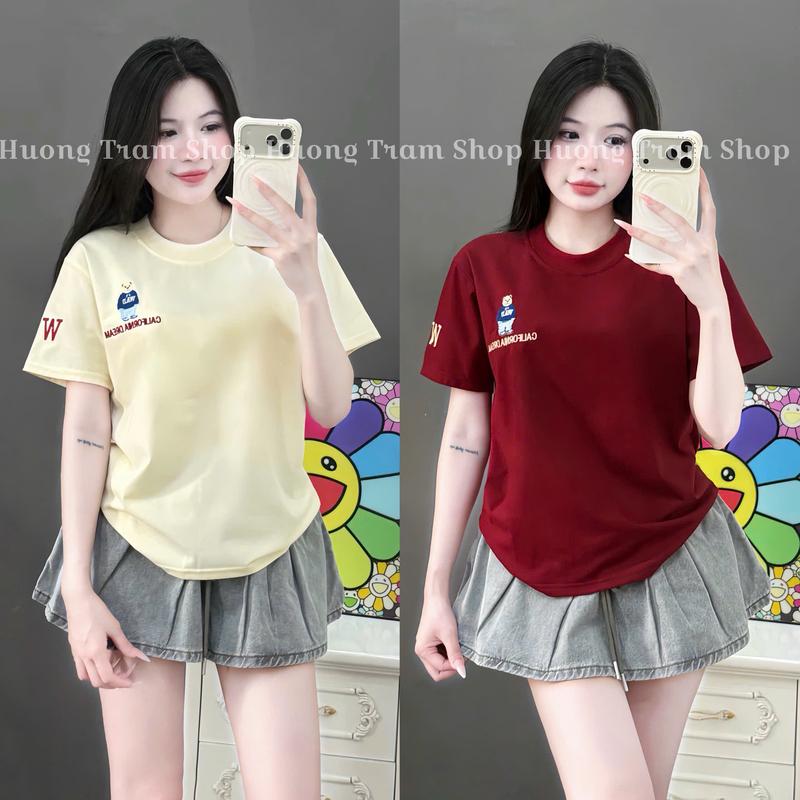 ÁO THUN BABYTEE CHỮ XÙ LOSU… Áo thun nữ HÈ form vừa , chất cotton 4 chiều mềm…