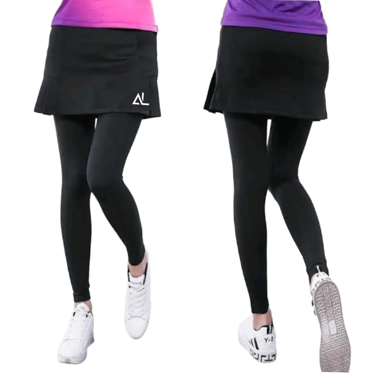 Celana ROK Legging Wanita Celana Legging Sport Senam Lari Gym Voly