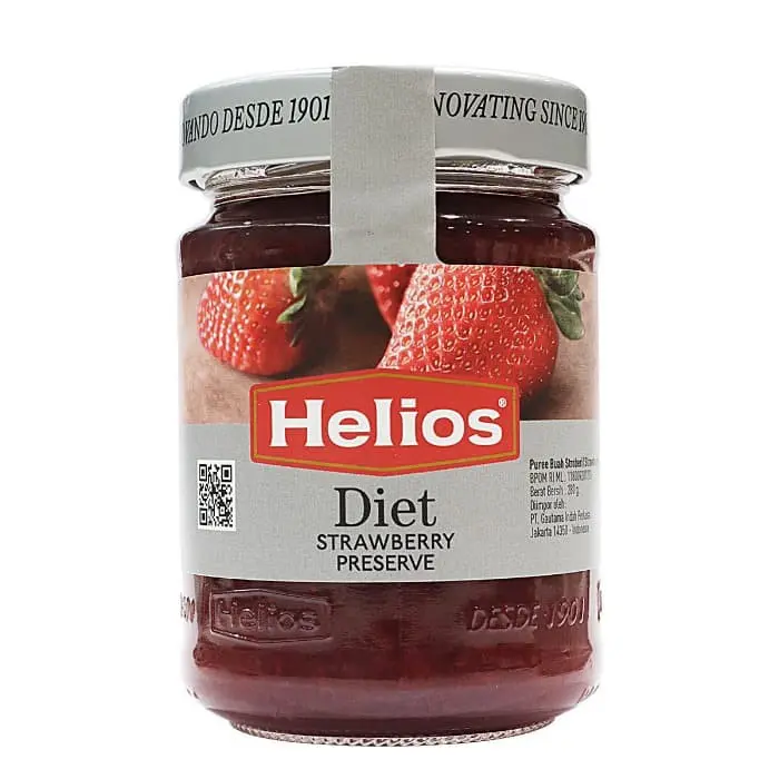 Selai Buah Helios Diet Strawberry Preserve 280g