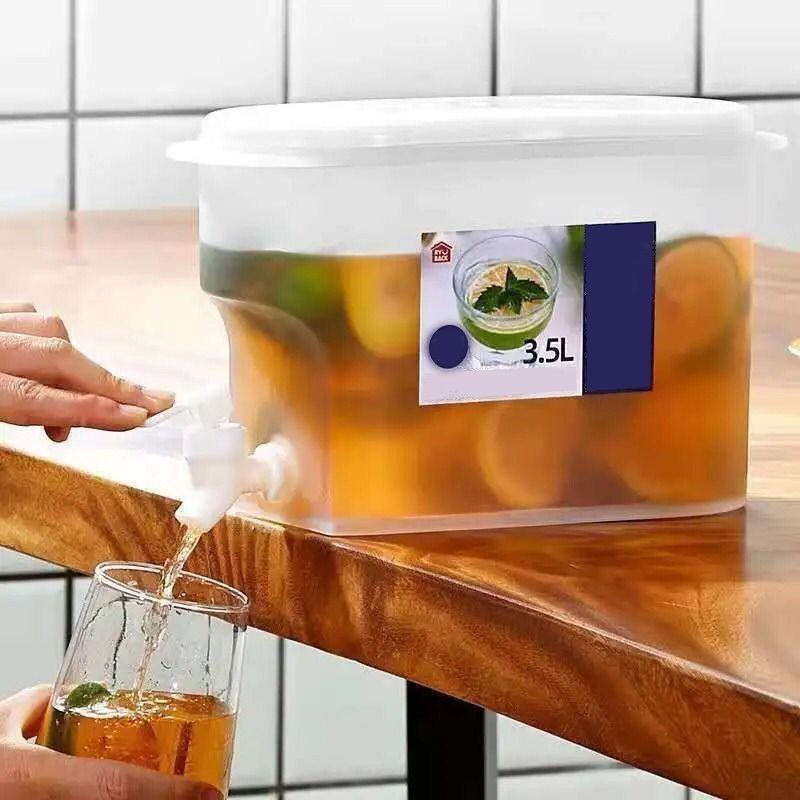 Dispenser Air Minum Dingin 3.5L  Water Kulkas Ketel Air Dingin Dengan Keran Plastik Putih Kitchenware 2