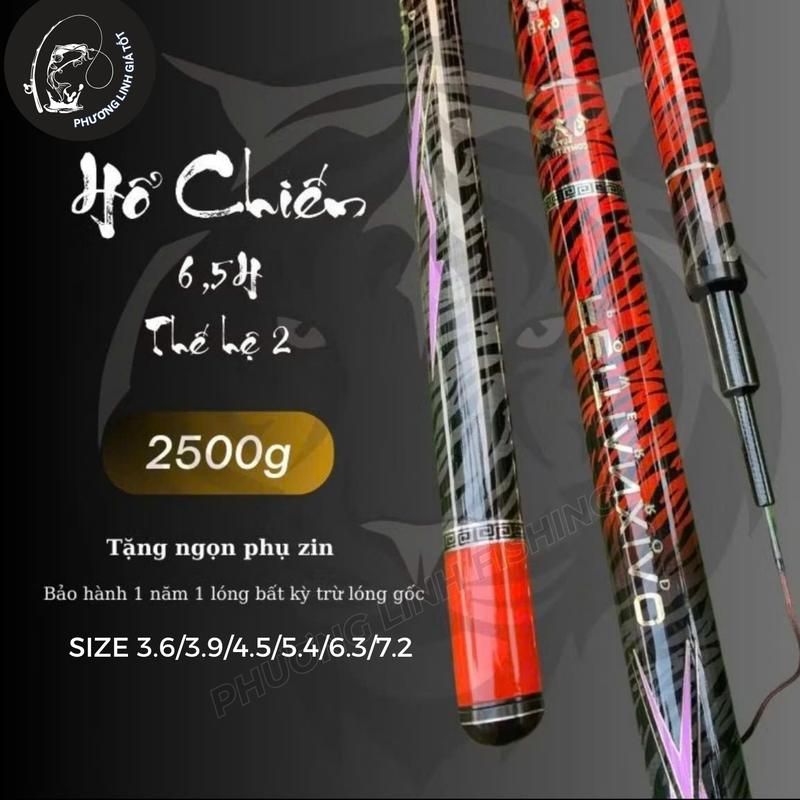 Bảo Hành Cần Câu Tay Hổ Chiến Thế Hệ II 6.5H - Tặng Kèm Ngọn Phụ Zin - Bảo Hành 1 Năm 1 Lóng Trừ Lóng Gốc - Fishing Đi Câu Bắt Cá cầncâutay