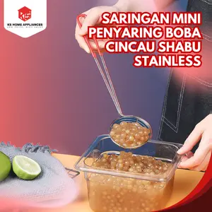 KS Saringan Mini Penyaring Boba Cincau Shabu Stainless
