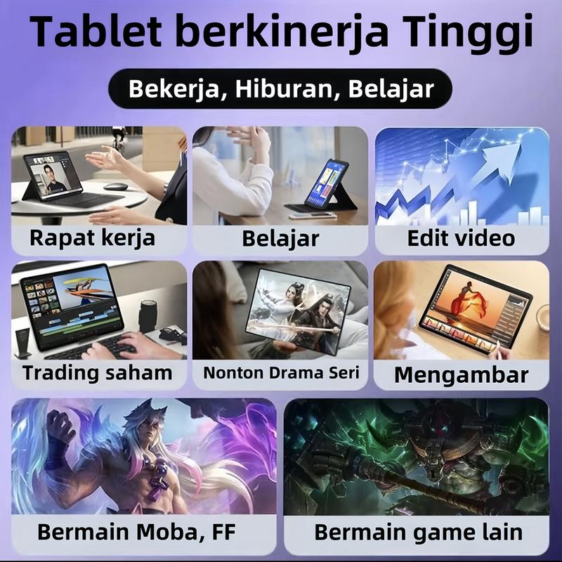 【COD】2025 Han.Z MatePad  5G Tablet H13. 10.3 inci baru[16GB+1TB] Pengalaman profesional seperti PC |Tampilan layar penuh warna asli OLED 120Hz l ultra-tipis | ultra-portabel Wifi 4
