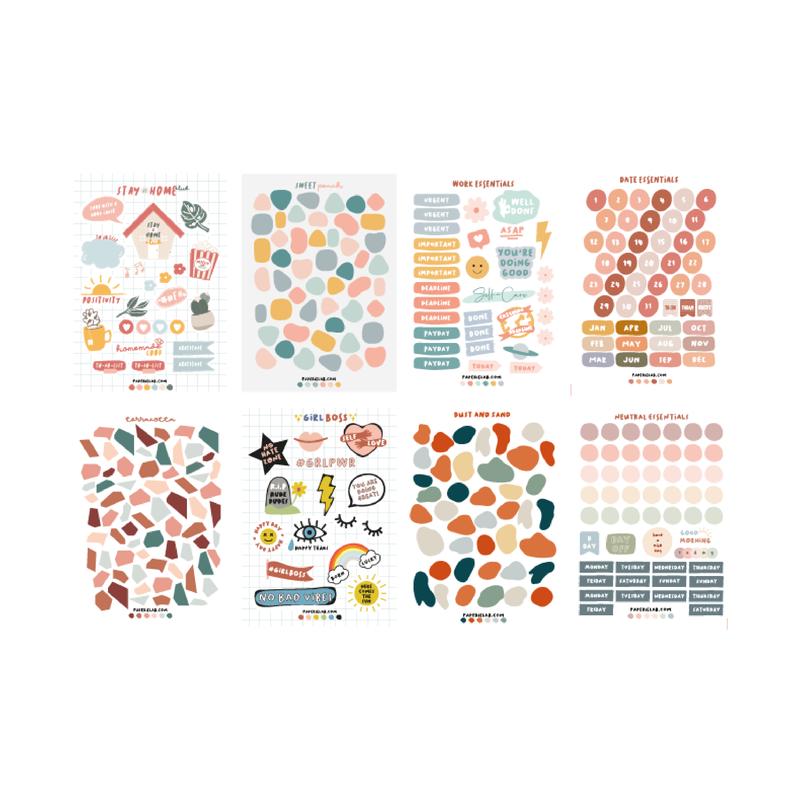 Sticker A6 A6 Stickers Sticker Binder Paper Stationery - Shop | Tokopedia