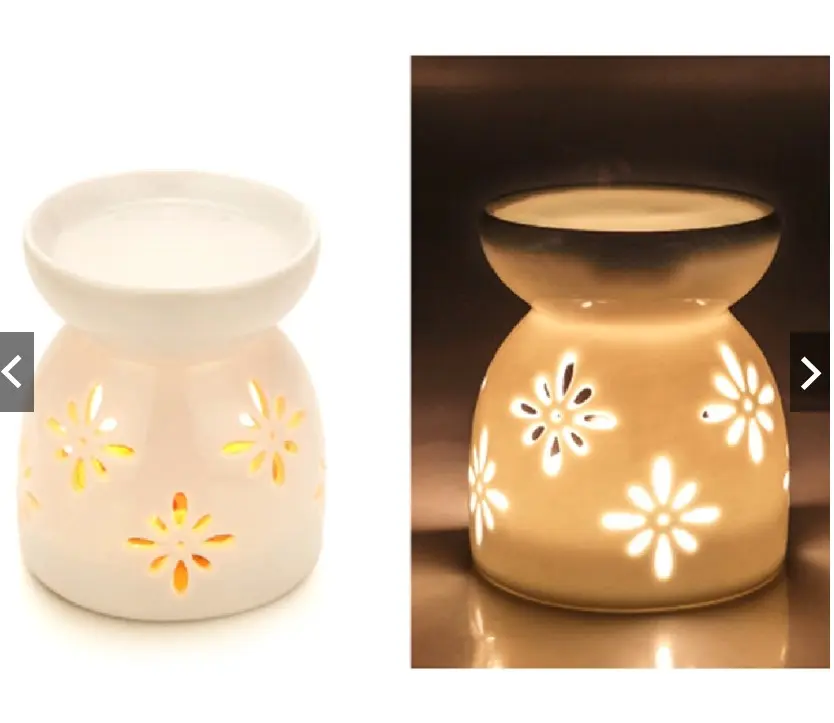 [Buy 2 set will receive additional 1 set]  Random design scents Tealight Candle Holder Essential Oil Burner Diffuser Incense Fragrance Night Lamp Aromatherapy Ceramics Home Decoration < Random Design > Bowl Pack