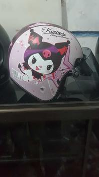 Product Review of Helm Anak Perempuan 2 sampai 7 Tahun Bogo Retro Junior Motif Kuromi Kaca Datar from u**1 1