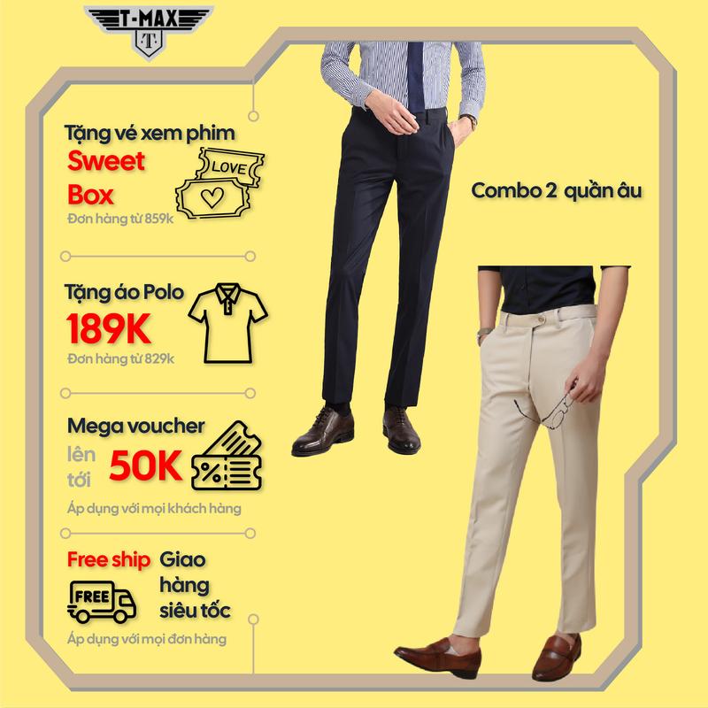 Combo 2 Quần Chéo.Dày81 Sịn Cao Cấp Hàng Luxury T-Max Menswear Nam Pants 1
