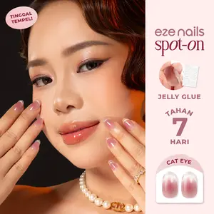 Eze Nails x Molita Lin - Effortless Charm Spot On Manicure (Kuku Palsu Tempel + Jelly Bond)