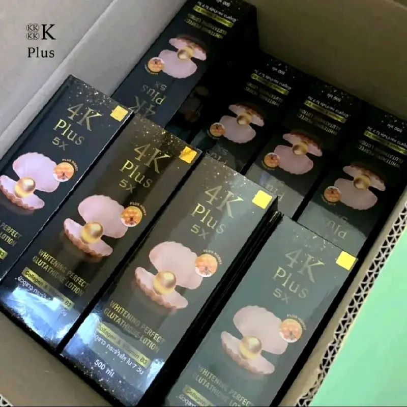 4K PLUS 5X WHITENING PERFECT GLUTATHIONE LOTION 500ML ORIGINAL THAILAND/BODY LOTION PENCERAH KULIT 4