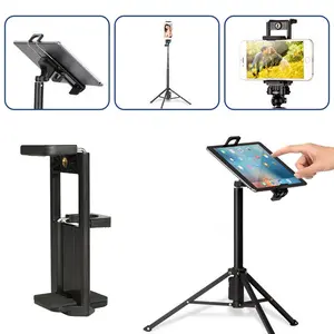 HOLDER IPAD  / TABLET / TAB UNIVERSAL 2 IN 1 MOUNT SCREW BISA DIPASANG KE TONGSIS / TRIPOD / MONOPOD