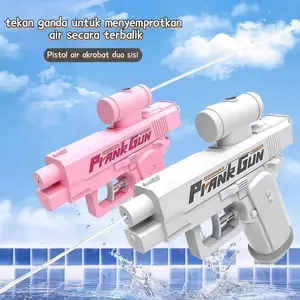 Exclusive Sale Mainan Tembak Air Prank Gun Semprot Dua Arah Interaktif Lucu Hiburan Anak Dewasa Outdoor Seru Terlaris