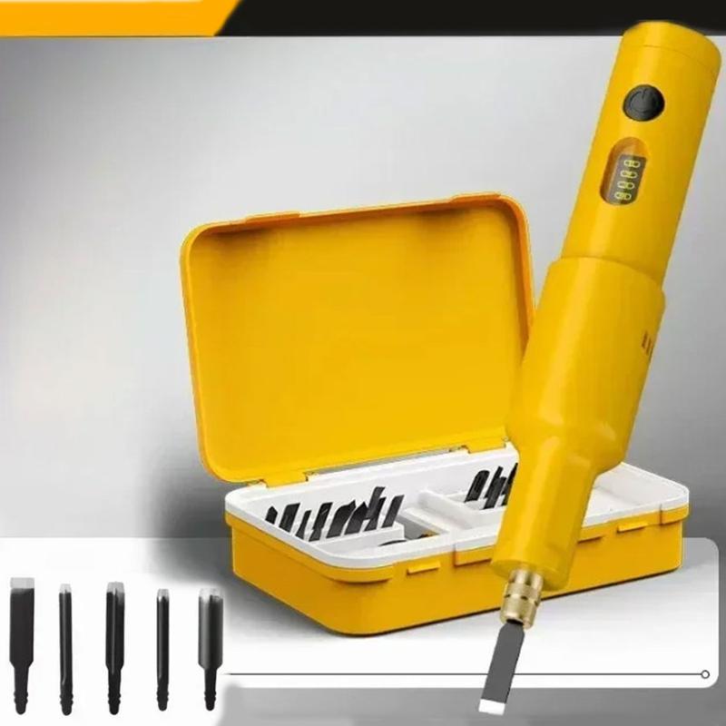 Product Introduction of Carpenter Root Sculpture Mini Power Carving Chisel Carpentry Lithium Electric Carving  Chisel Set Electric Wood Graving Pen 27