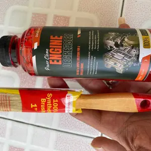 Detail Lab Power Clean Engine Degreaser 250 ml Pembersih Kerak Mesin Kendaraan & Oli Membandel Gratis Kuas Aplikator & Sarung Tangan