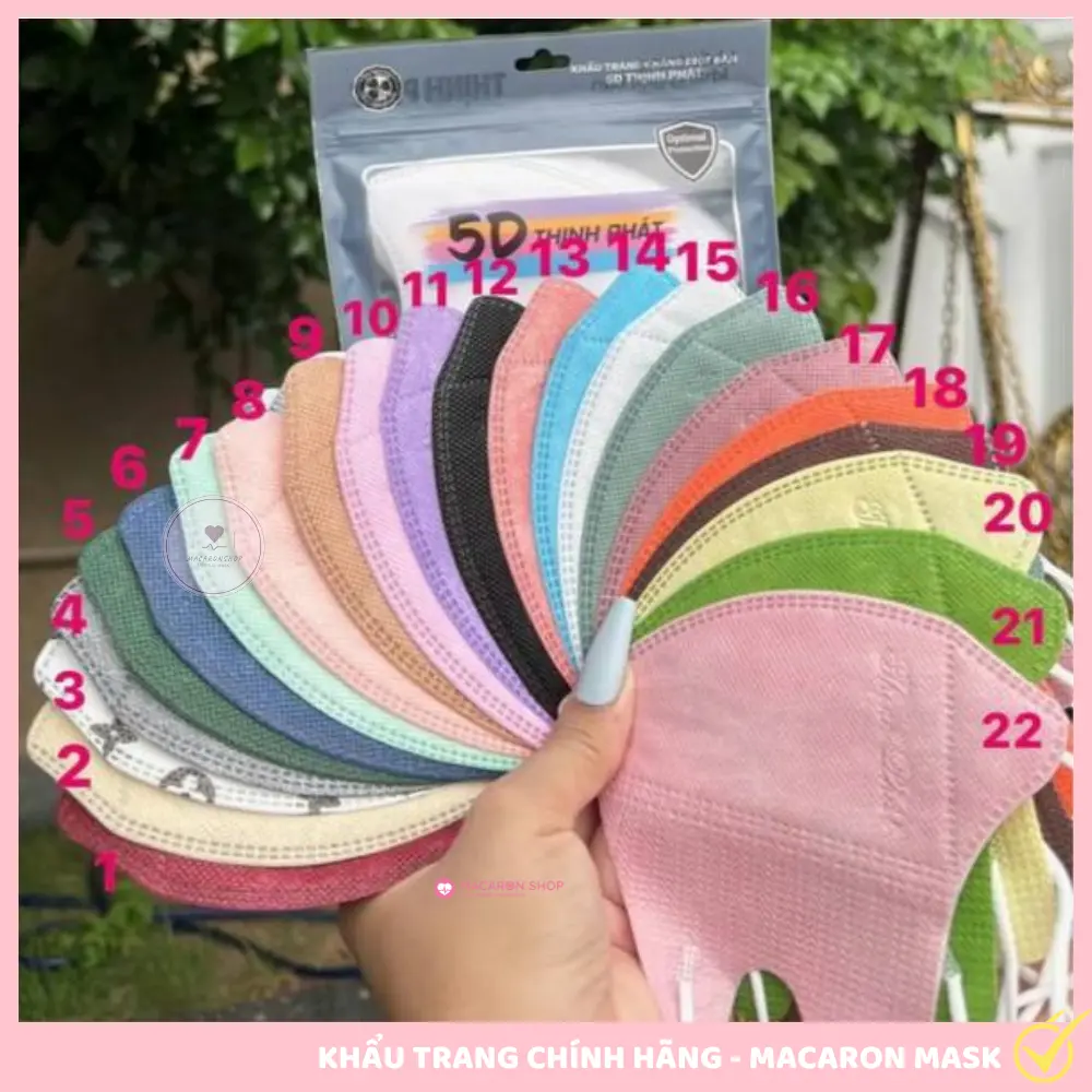 [Set 100 Cái] Khẩu Trang 5D Thịnh Phát Chính Hãng 3 Lớp - Bảo Vệ Toàn Diện