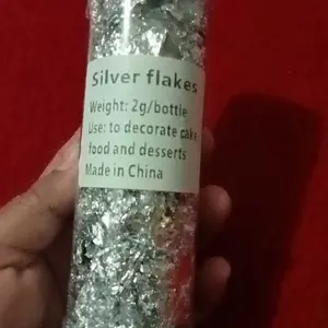 Hiasan Kue Gold Silver Foil Tidak Bisa Dimakan 2gr