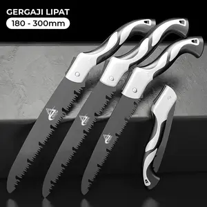 ALLEFIX Gergaji Lipat Portabel 180-300MM dengan Pegangan Silikon Anti Selip - 6674