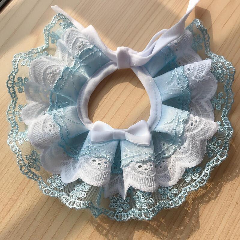 Product Introduction of Pet Supply lace flower pet neck decor collar Cat Kitten Flower Lace Bow Bell Collar String Bib Necklace Neck Strap 14