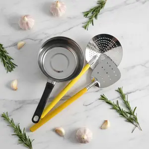 Grosir Dandang Store Set Alat Masak Panci Serok dan Spatula Kayu Terlaris Irus Besi dengan Gagang Nyaman Termal dan Tahan Panas Kitchenware