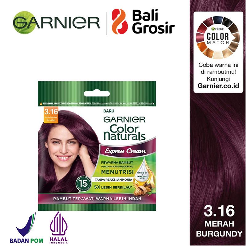 BALIGROSIR - Garnier Color Naturals Pewarna Rambut  Cat Rambut Natural 20g  30g 7