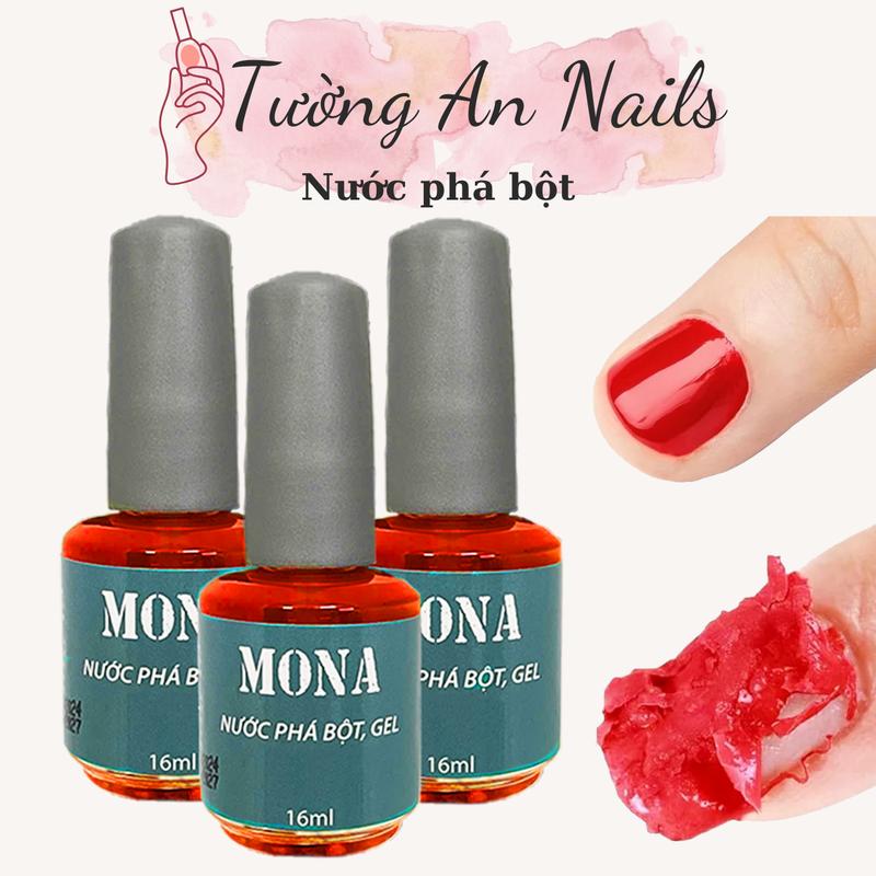 Phá bột - phá đắp gel - phá móng úp Mona - 16ml gel  remover